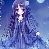 动漫人物图片女生紫色紫色系梦幻动漫女生图片