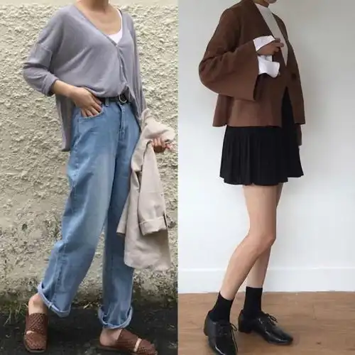 搭配参考简约大方的性冷淡风look