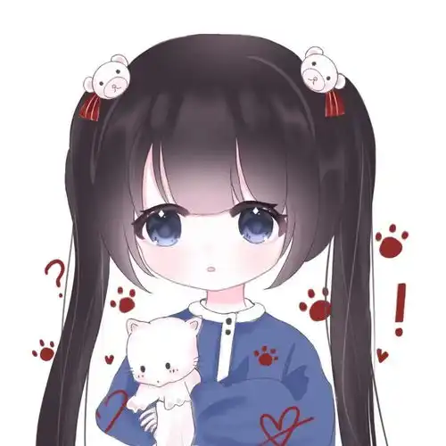 好看动漫女生头像如果你想亲吻星星我拨开云层做你的楼梯