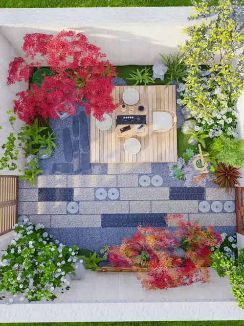 30㎡上下庭院如何设计这种精致的治愈系现代风小花园,太好看啦