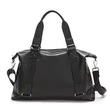 睿智风采系列时尚牛皮两用包黑色拖拉星品