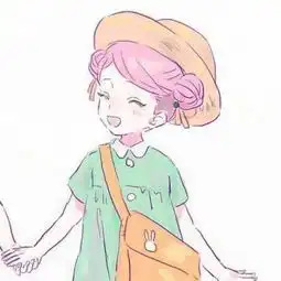 二次元情侣头像一男一女粉色系女生