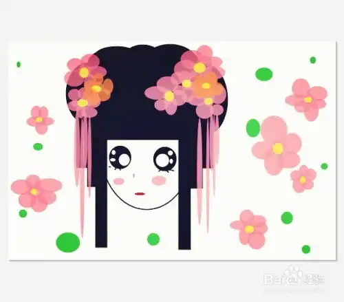 教孩子用美图秀秀学画画系列教程女孩