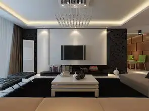 现代简约风格客厅背景墙装修效果图现代简约风格茶几图片