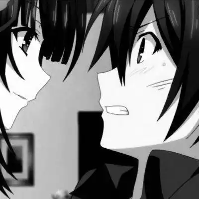 动漫头像黑色系正脸情头