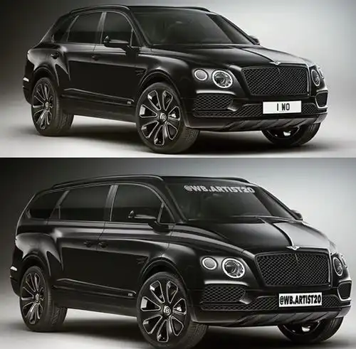 外观方面根据曝光的假想图来看,新车延续了宾利最新家族化设计理念