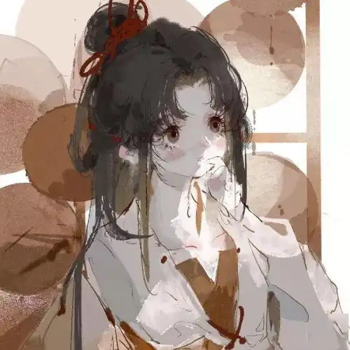 女生动漫头像笑着说起