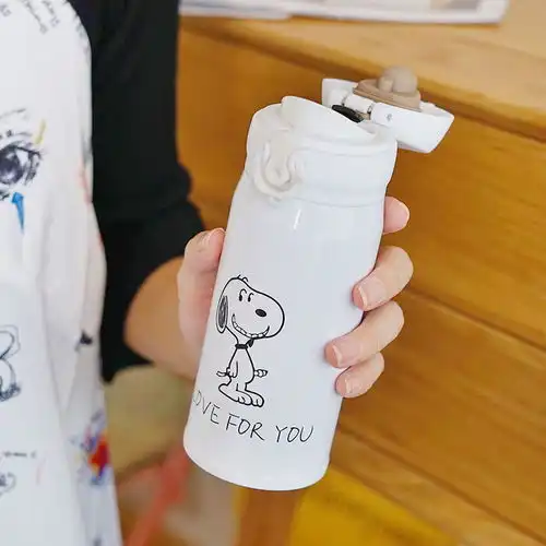 可爱卡通日系ins秋冬少女心学生清新水杯大容量便携保温杯喝水杯