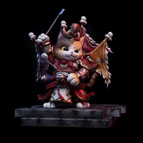 混沌燥物匠心独运再现,打造萌系猫狗门神手办