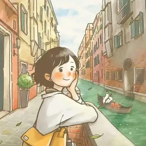 2022年单人头像温暖治愈插画头像