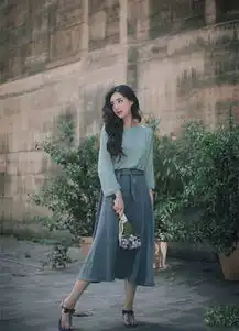 韩国蓝色系女生头像神秘