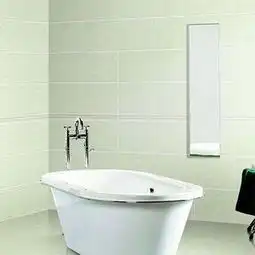 91120平米三居室田园风格米色系卫生间浴缸效果图