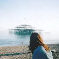 蓝色系唯美女生头像