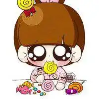 小女孩吃东西头像超萌微信头像图片大全