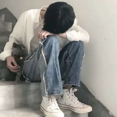 超温柔的蓝色系头像男套