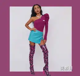 美艳黑美人吉克隽逸酷爱豹纹单品,穿亮面皮靴黑出高级感