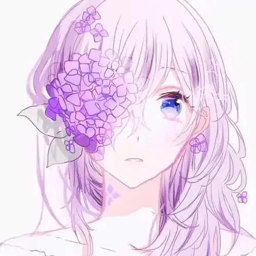紫色系女生头像