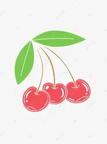 简约可爱水果蔬菜樱桃素材图片免费下载千库网