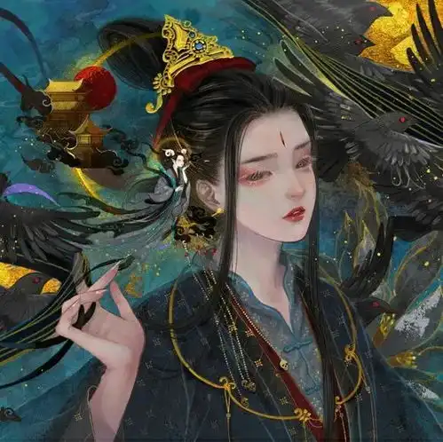 古风精美插画万里星光,一如既往