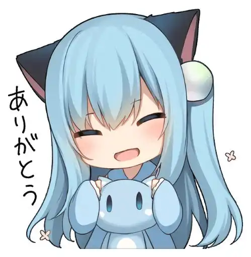 圆框猫羽雫头像