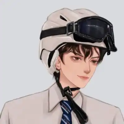 黑白动漫男头像戴帽子