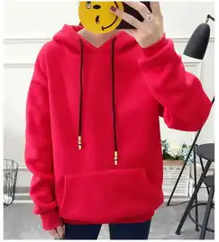 抓绒加厚2017韩国秋冬新款纯色连帽套头学生女士卫衣女上衣女装