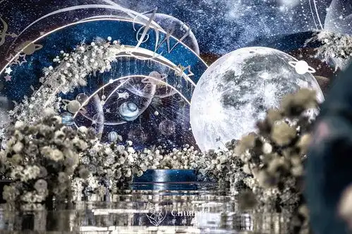 芊禧婚礼室内蓝色系星空风婚礼纯布套系