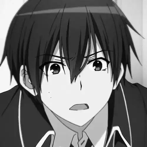 头像黑白动漫男生头像