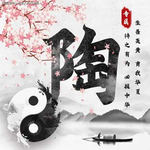 中国风姓氏头像来袭,24张太极黑白风格,打造你的专属标志