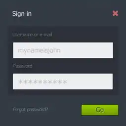 灰色网页登陆框psd素材