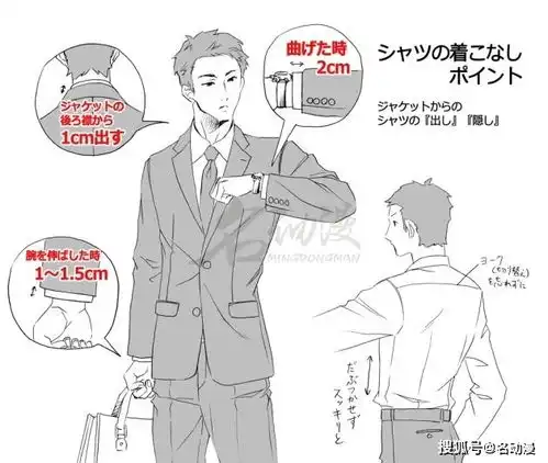 漫画中男士西装的画法,你学会了吗