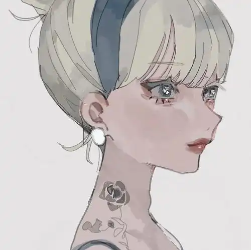 病娇系微丧动漫女生头像