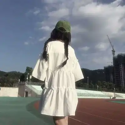 女生背影风景头像小清新,对你说的情话我全都收回