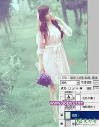 ps调色教程给忧郁的少女调出个性的淡蓝色调12