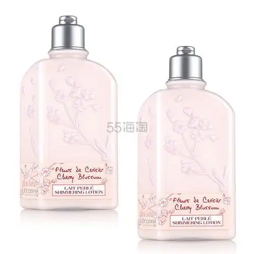 鹿晗代言爆款loccitane欧舒丹身体乳润肤乳甜蜜樱花250ml2瓶