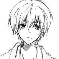 求几张像下面这个样式的黑白动漫头像