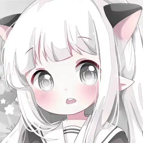 白色温柔可爱系女生头像