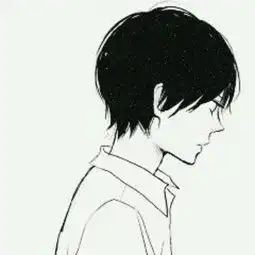 情侣头像白色系动漫黑白