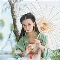 古风头像青色系女头像