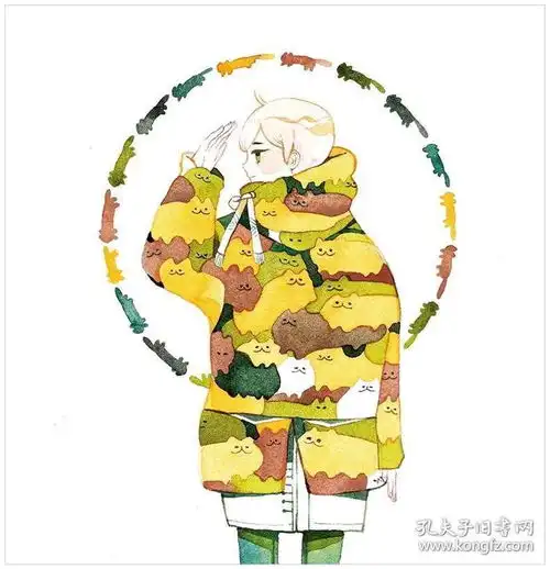 包邮现货日版koyamori画集画册作品集grow治愈系小清新水彩插画