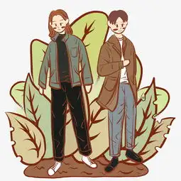 手绘时尚青年文艺复古风小插画图片素材其他格式下载动漫人物大全