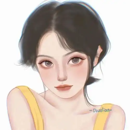 头像韩系手绘女生