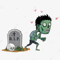 卡通复活的丧尸免抠图图素材图片免费下载千库网