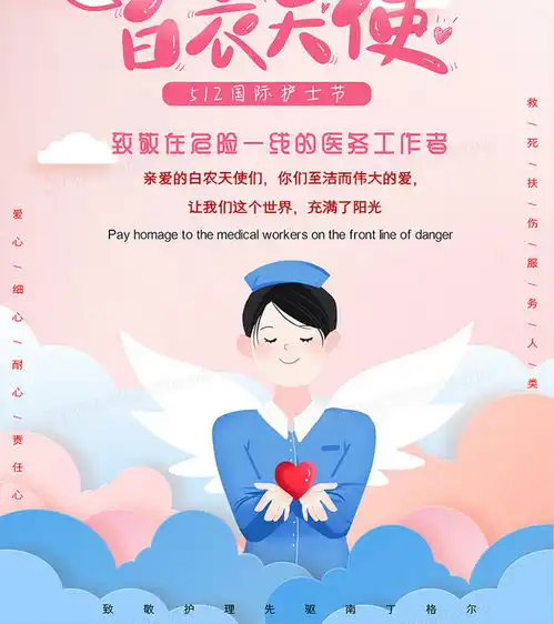 天使的动漫头像护士节