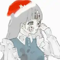 戴圣诞帽的动漫头像女生微信头像图片大全