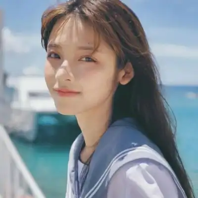 气质清新甜美女头像适合慵懒风落肩袖淡雅气质女生