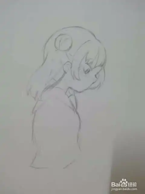 动漫少女手绘插画q版人物线稿教程
