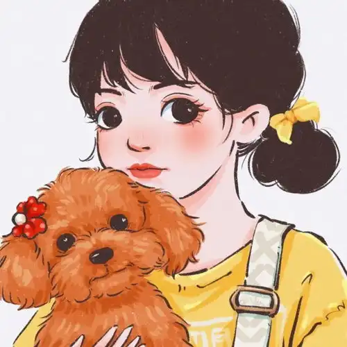 这是谁的狗,女生头像