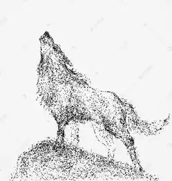 卡通手绘泼墨狼png素材图片免费下载高清png千库网图片编号8281376