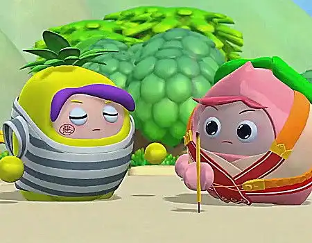 果宝特攻菠萝小薇一句话,成00后告白神句,撩妹成功率十颗星